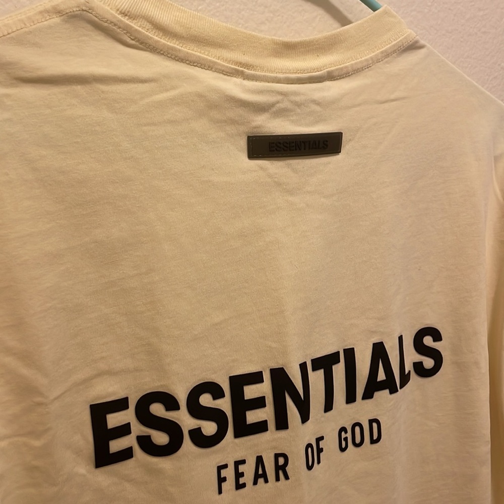 Essentials T-Shirt Light Yellow - image 4